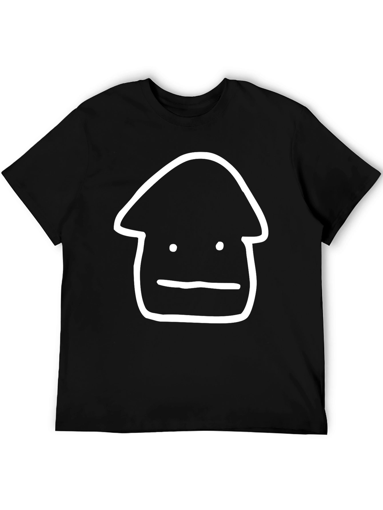 Minimalist Black T-Shirt with Graphic Design
