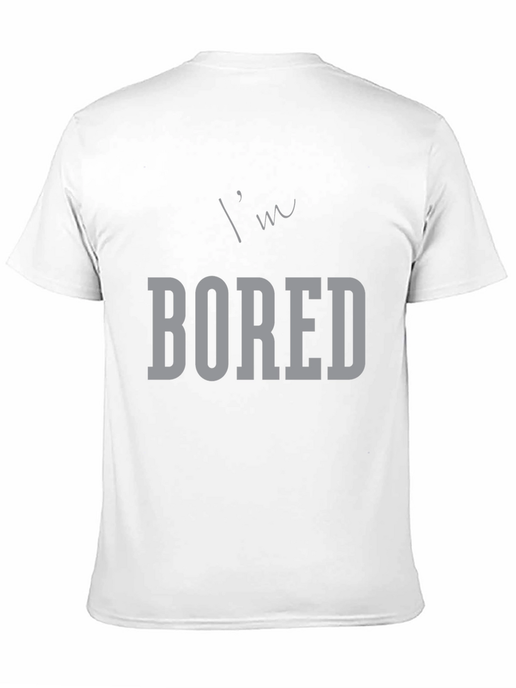 Im Bored Graphic Tee - Black Casual T-Shirt
