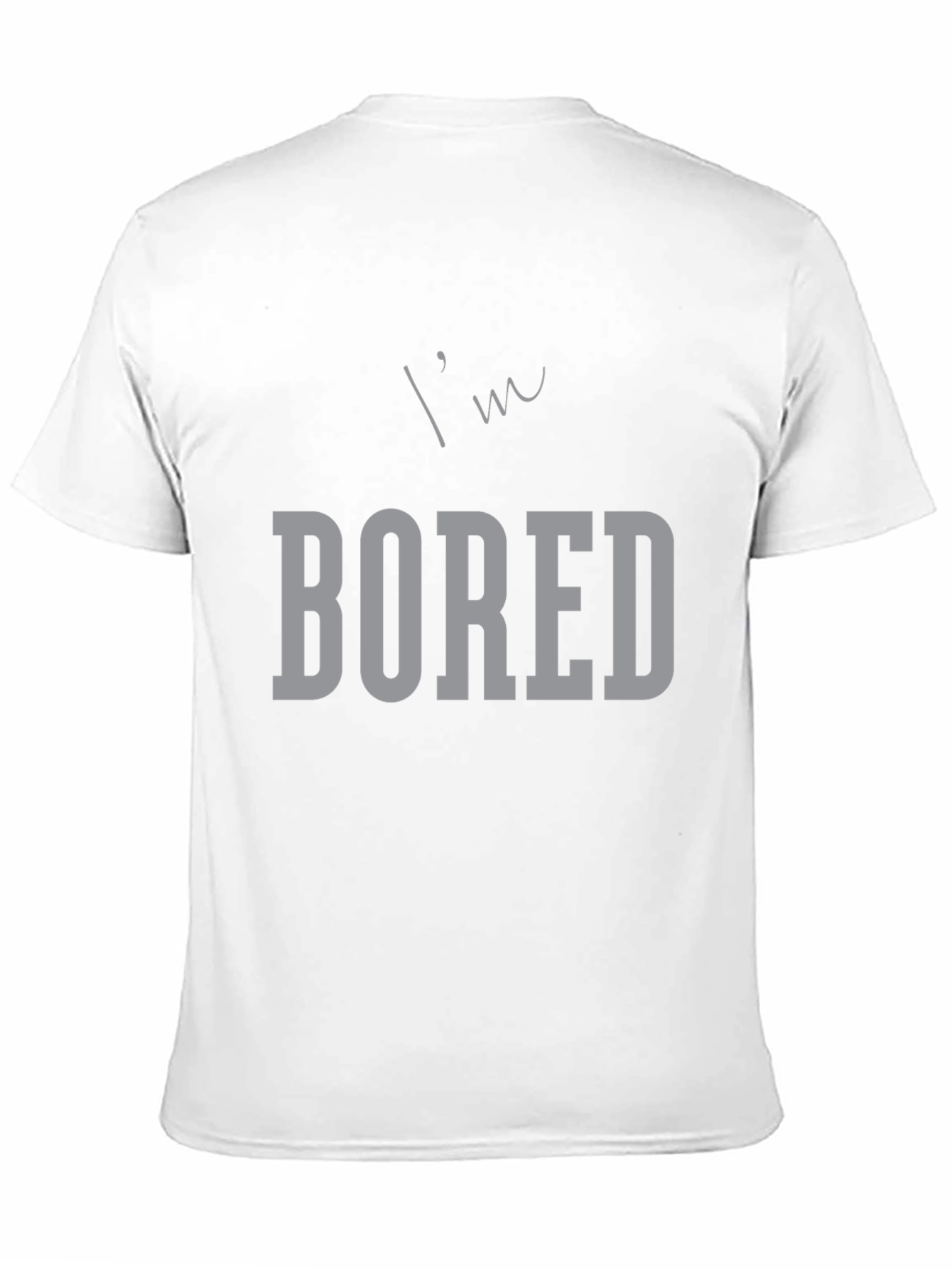 Im Bored Graphic Tee - Black Casual T-Shirt