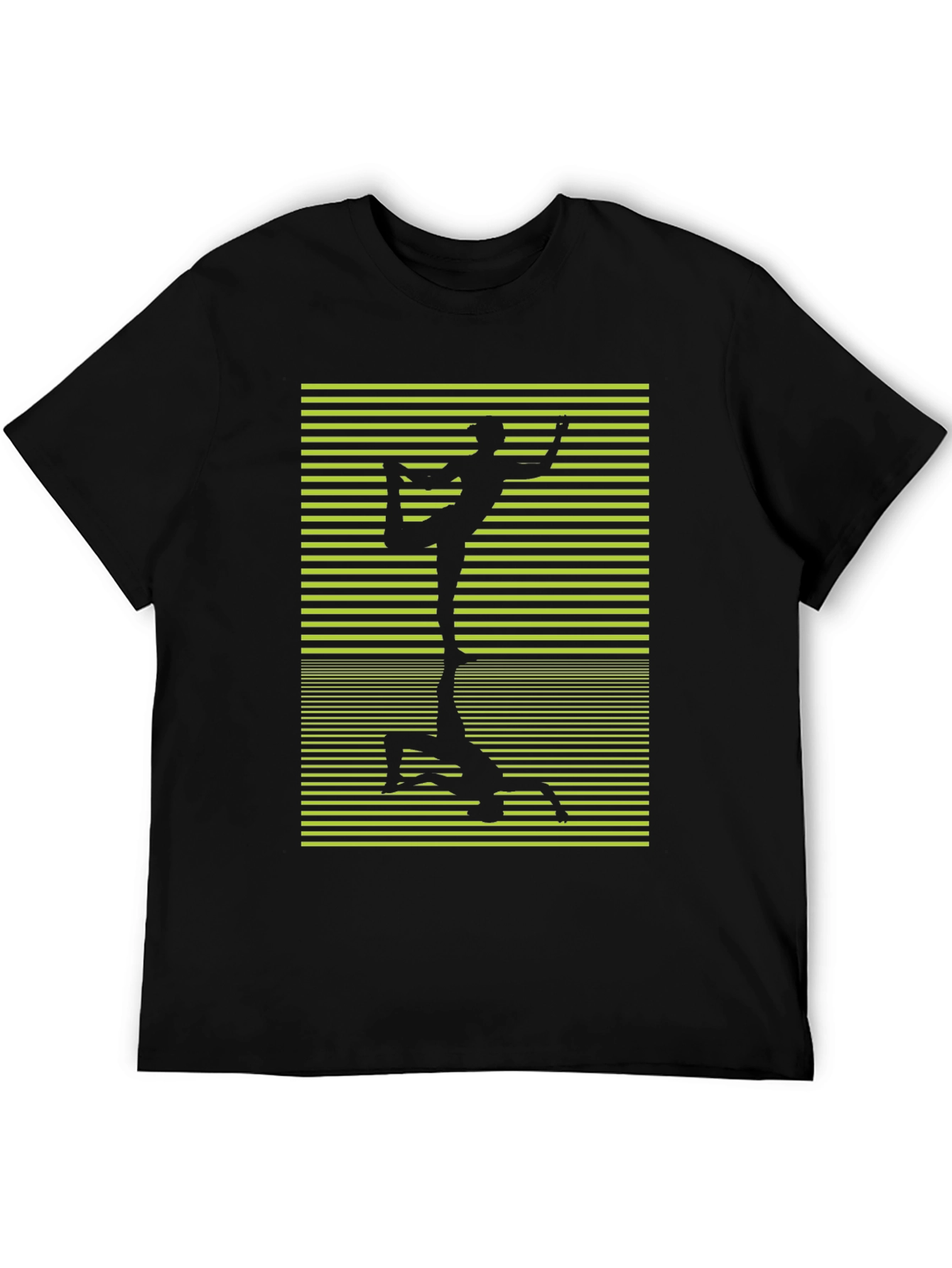 Yoga Pose Graphic Black T-Shirt