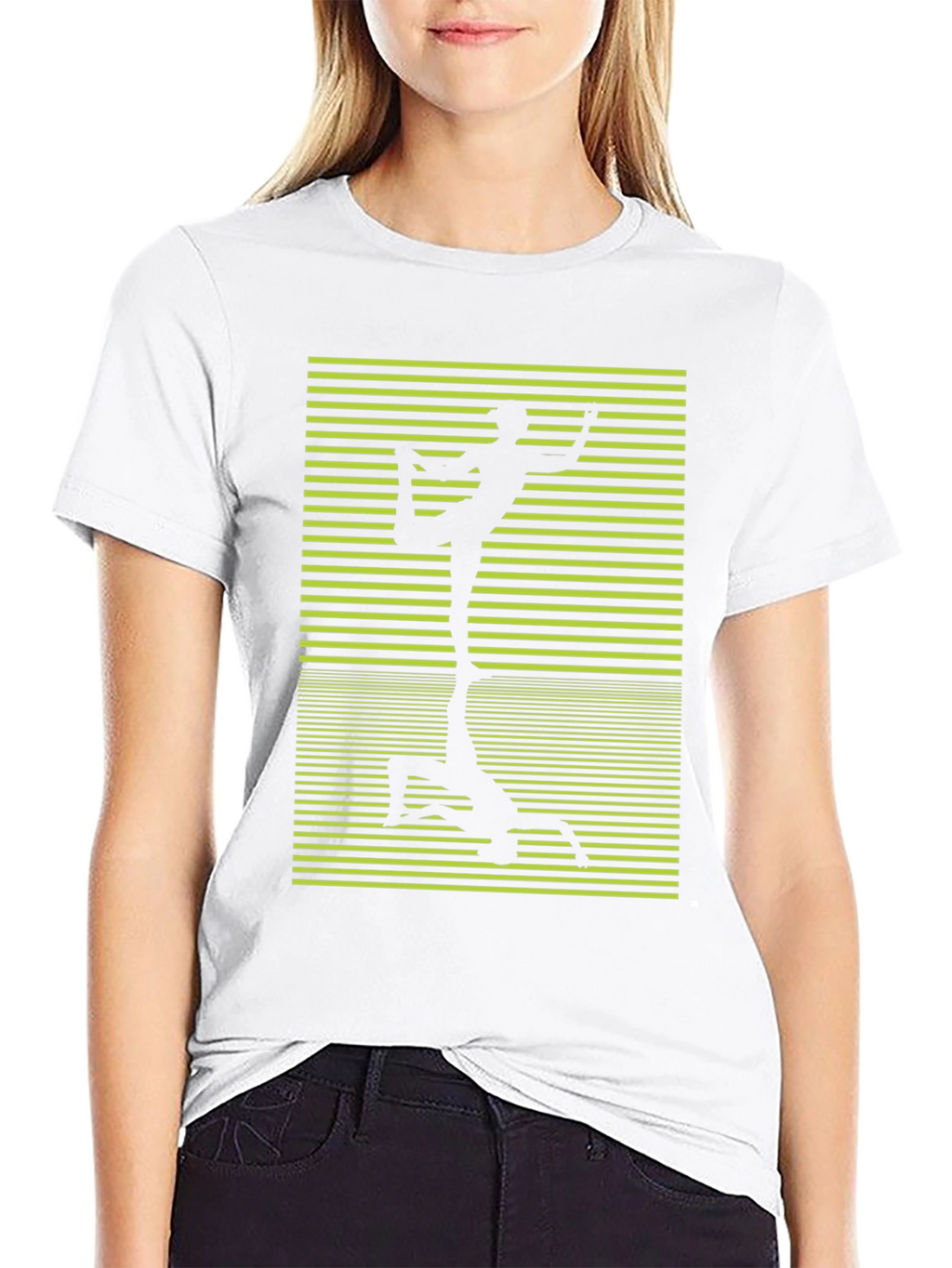 Yoga Pose Graphic Black T-Shirt