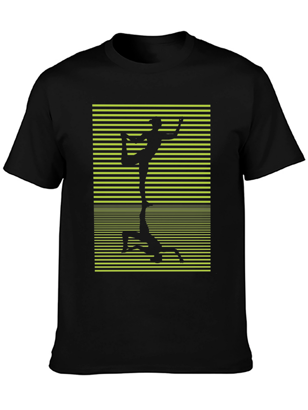 Yoga Pose Graphic Black T-Shirt