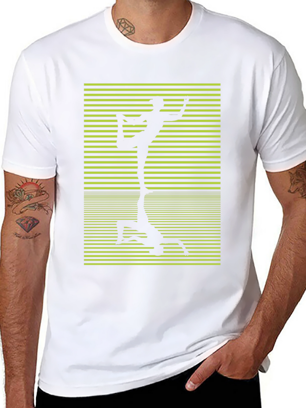 Yoga Pose Graphic Black T-Shirt