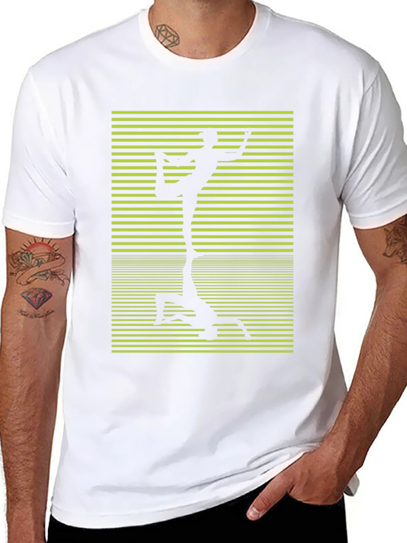 Yoga Pose Graphic Black T-Shirt