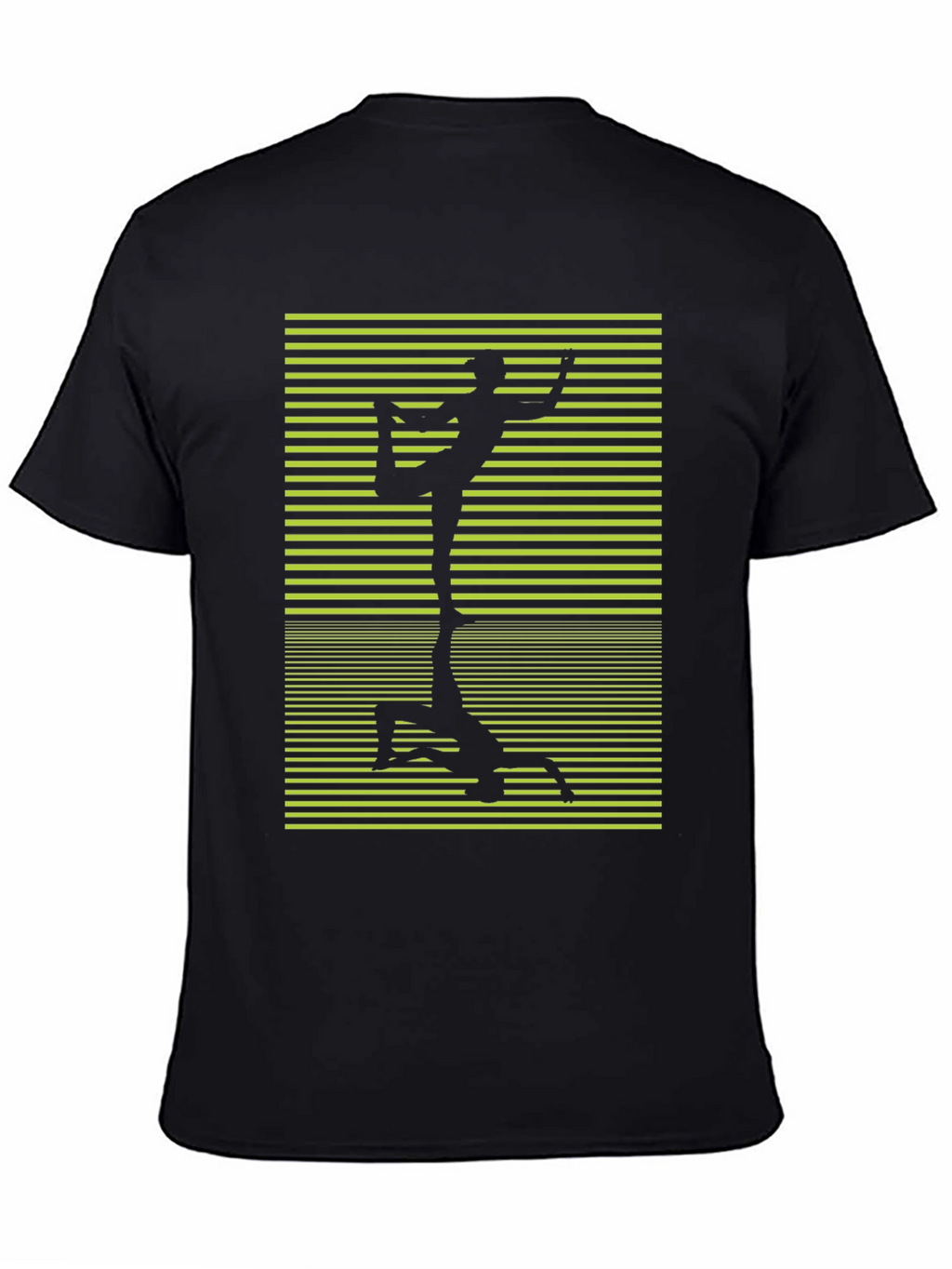 Yoga Pose Graphic Black T-Shirt