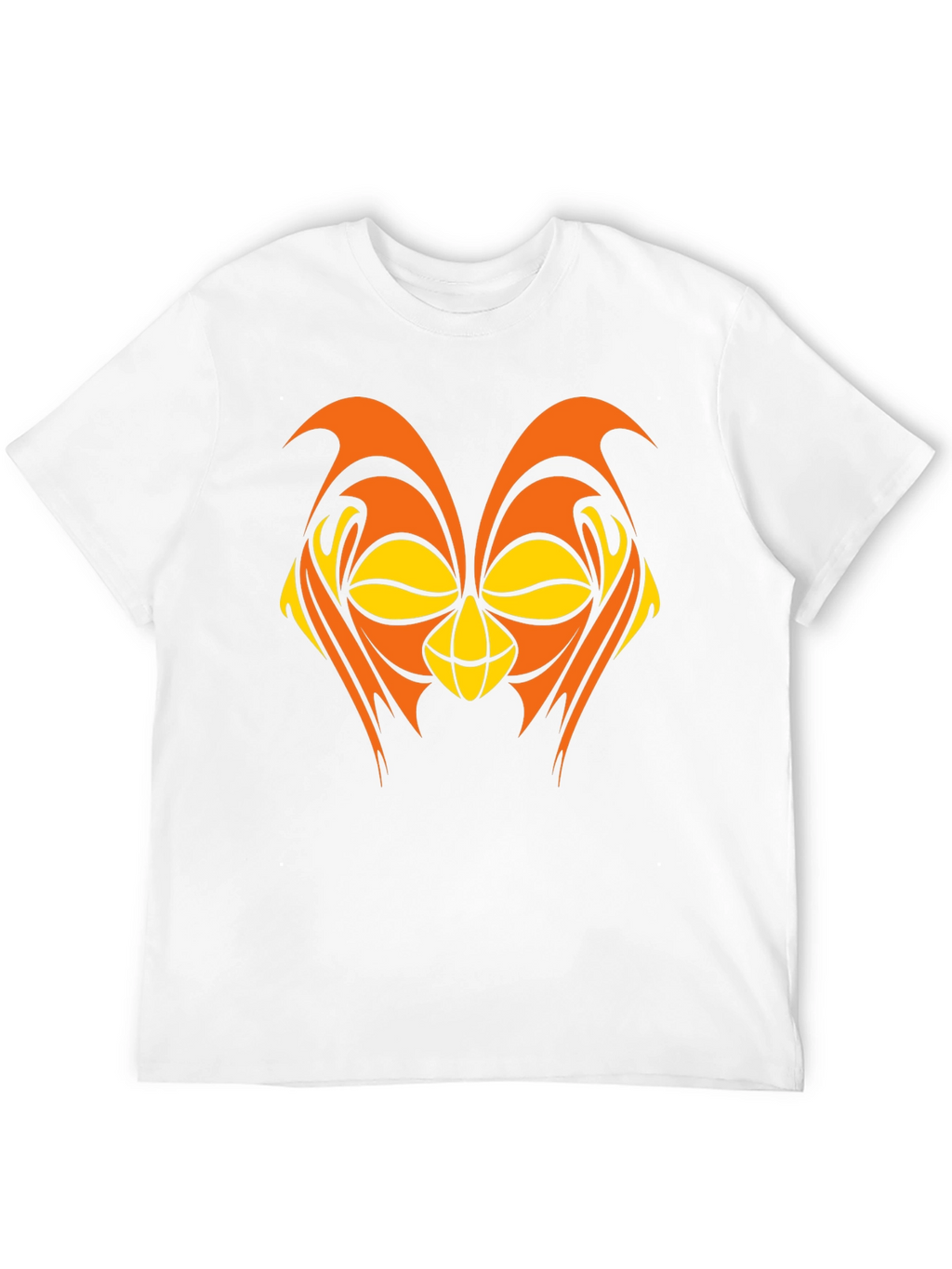 Abstract Owl Graphic Black T-Shirt