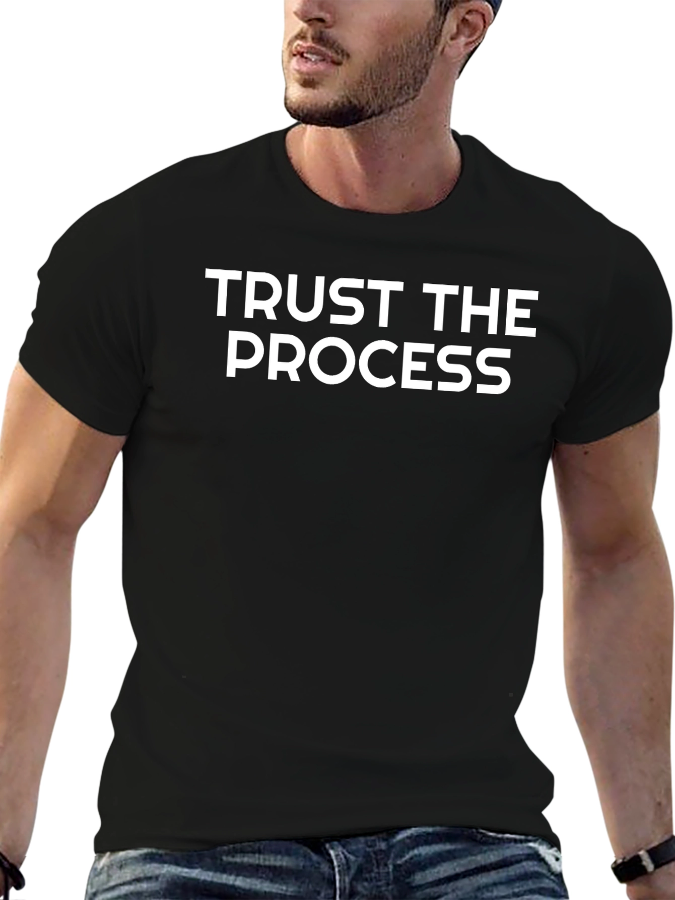 Trust The Process T-Shirt - Mens Black Tee