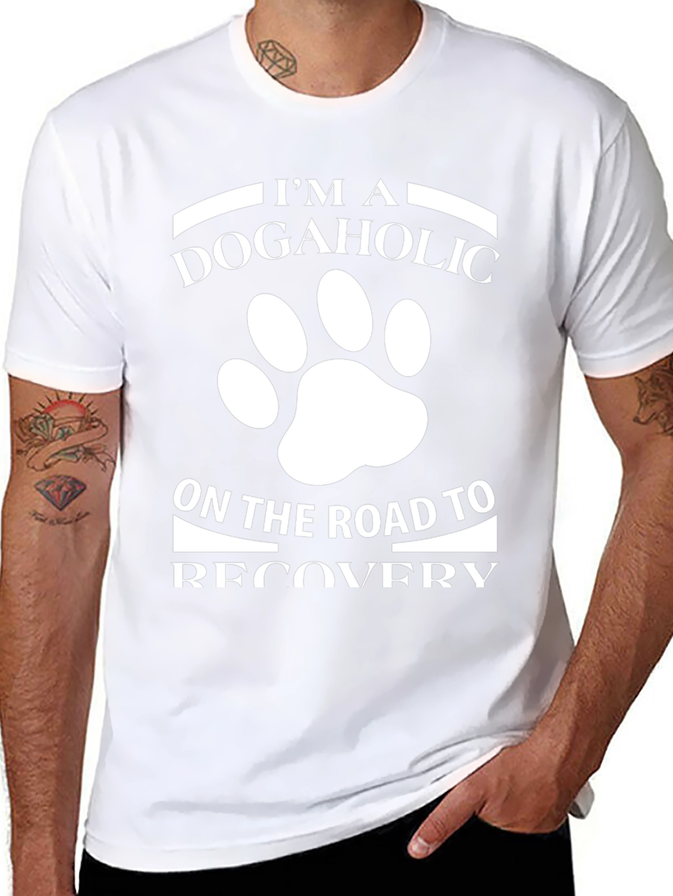 Dogaholic Recovery T-Shirt - Funny Dog Lover Tee