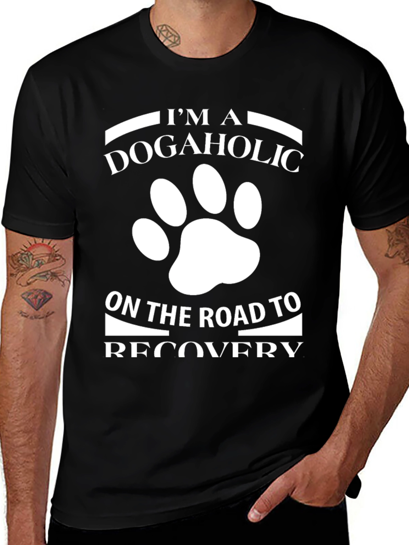 Dogaholic Recovery T-Shirt - Funny Dog Lover Tee