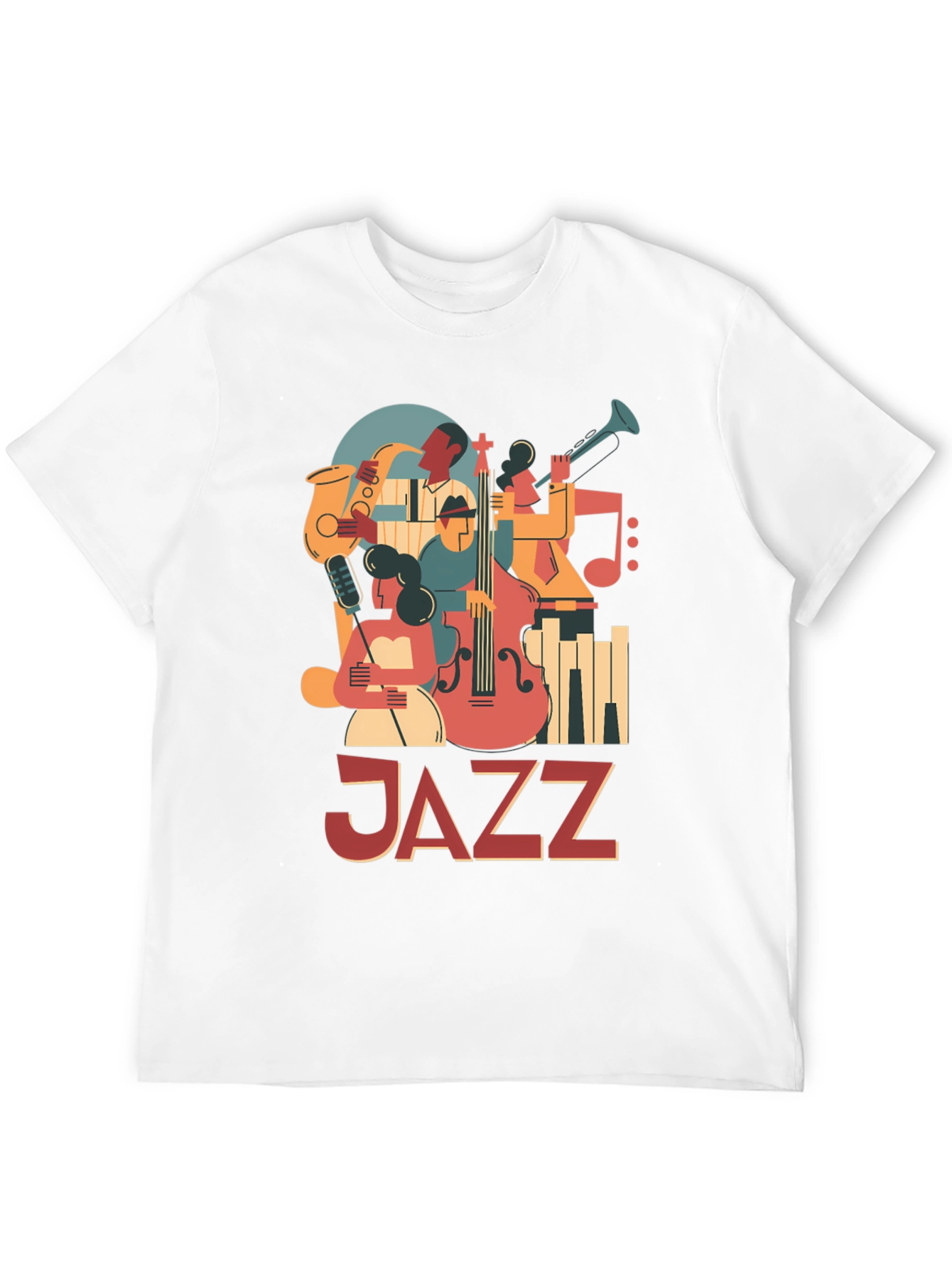 JAZZ Graphic Tee: Retro Music Lover T-Shirt