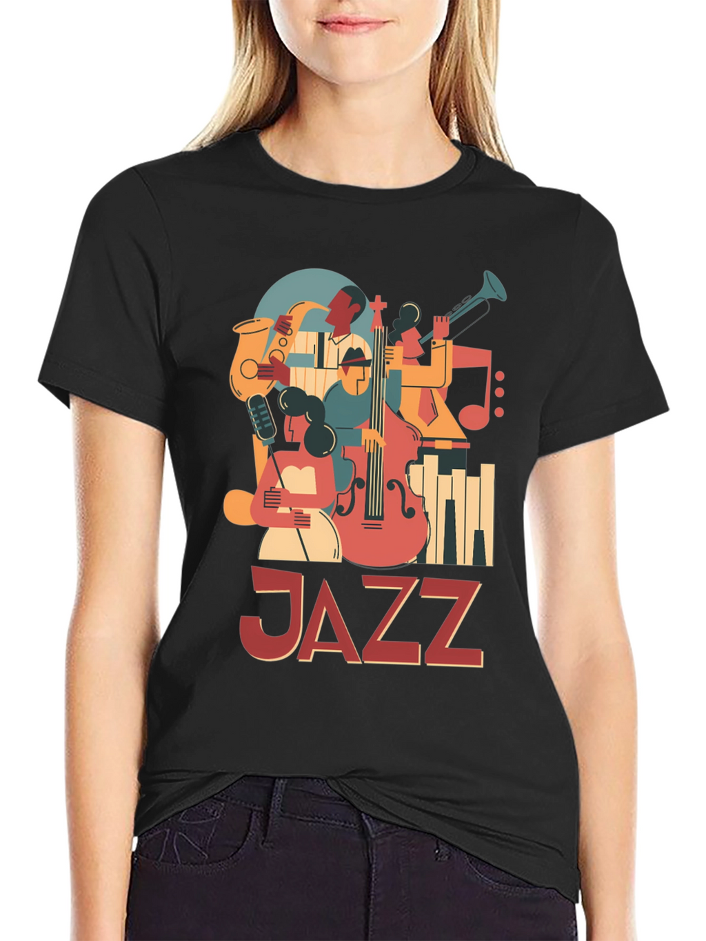 JAZZ Graphic Tee: Retro Music Lover T-Shirt