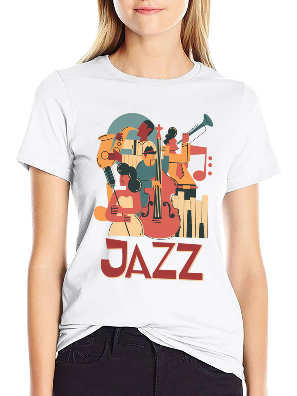 JAZZ Graphic Tee: Retro Music Lover T-Shirt