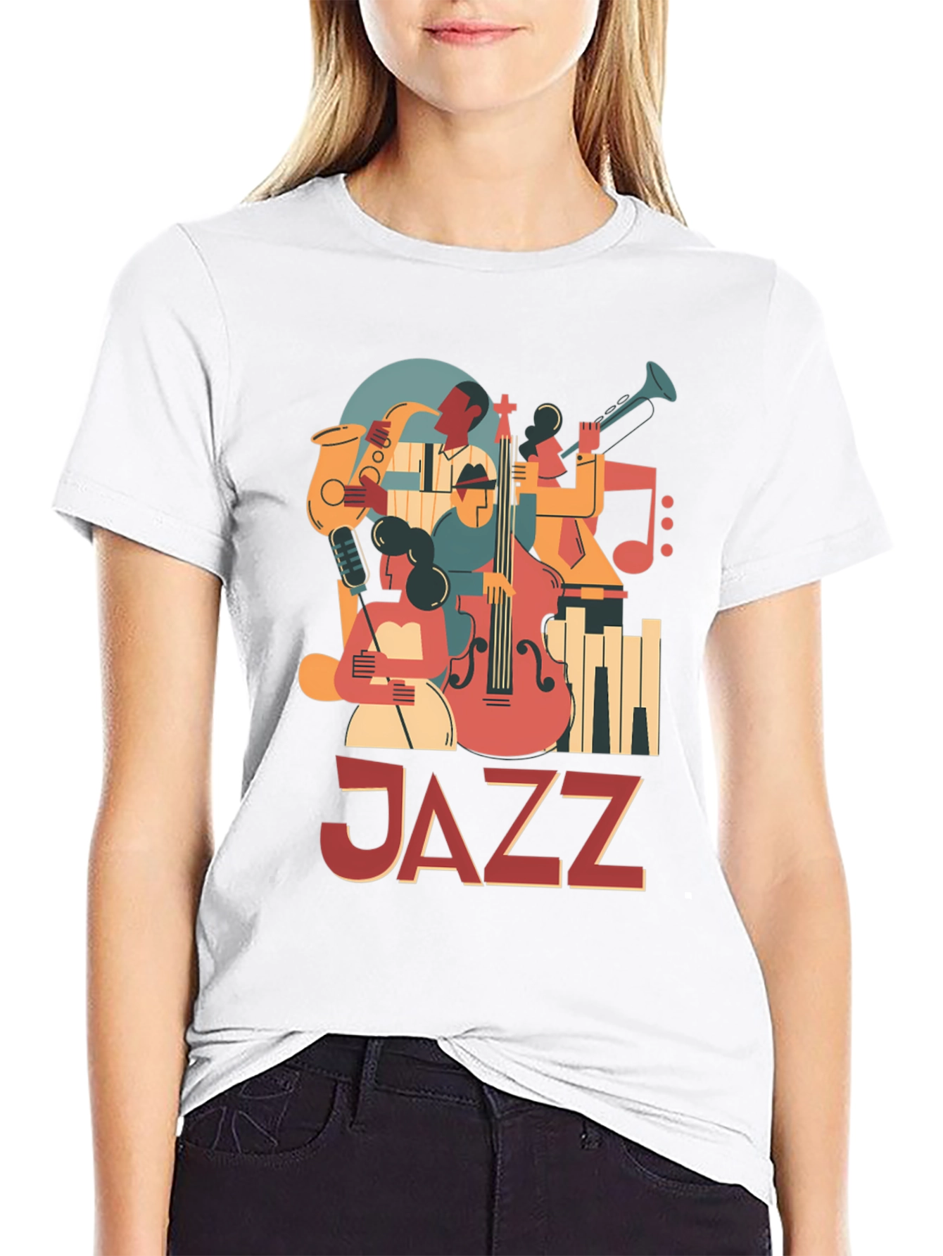 JAZZ Graphic Tee: Retro Music Lover T-Shirt