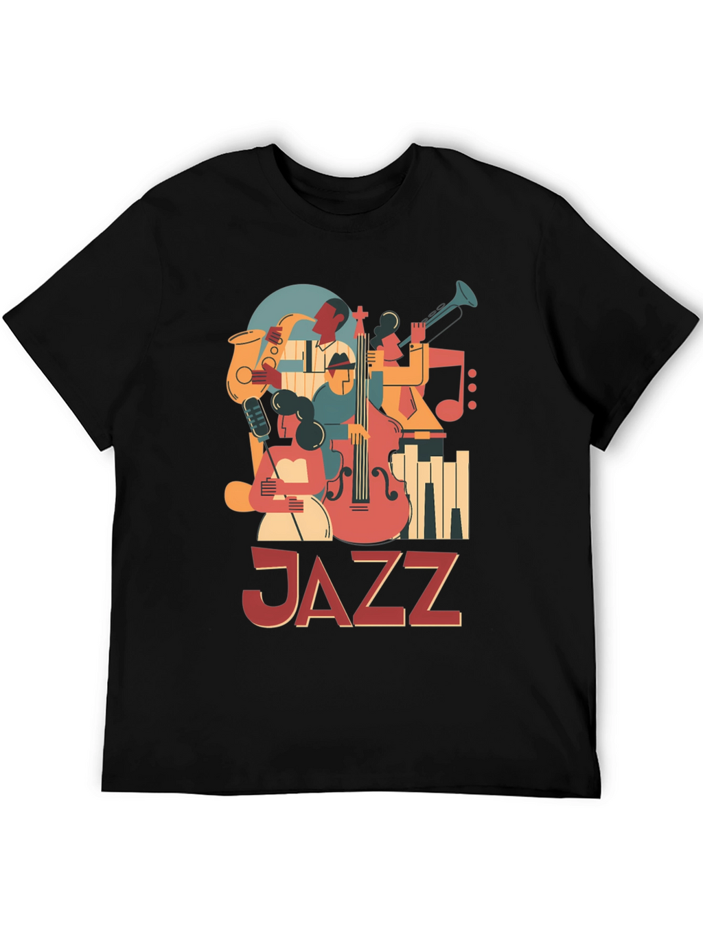 JAZZ Graphic Tee: Retro Music Lover T-Shirt