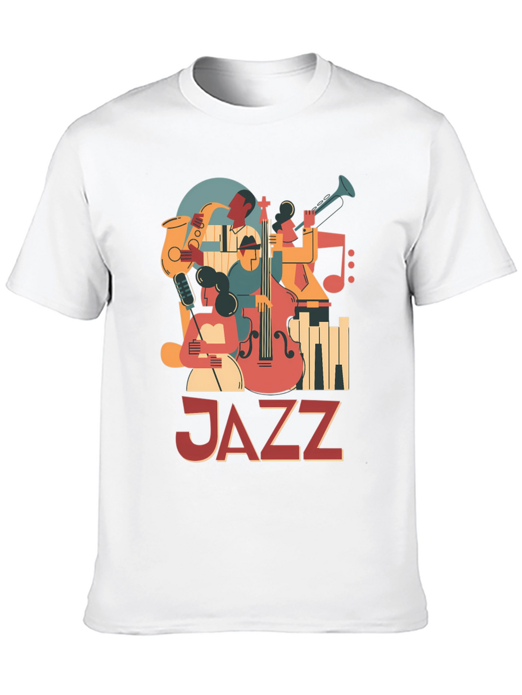 JAZZ Graphic Tee: Retro Music Lover T-Shirt