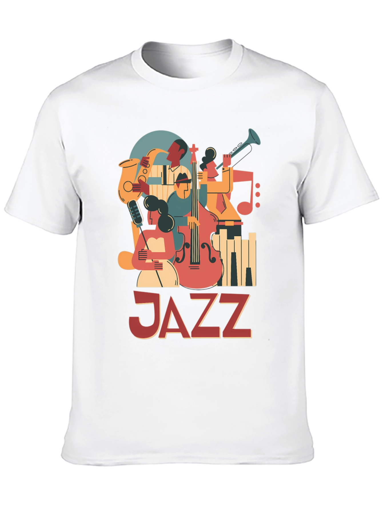 JAZZ Graphic Tee: Retro Music Lover T-Shirt