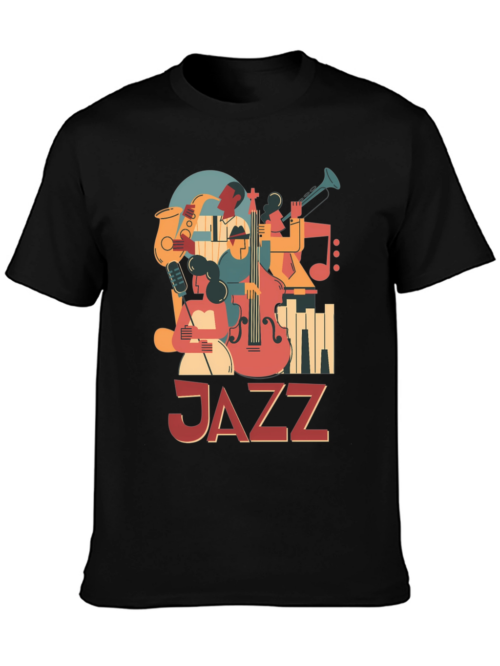 JAZZ Graphic Tee: Retro Music Lover T-Shirt