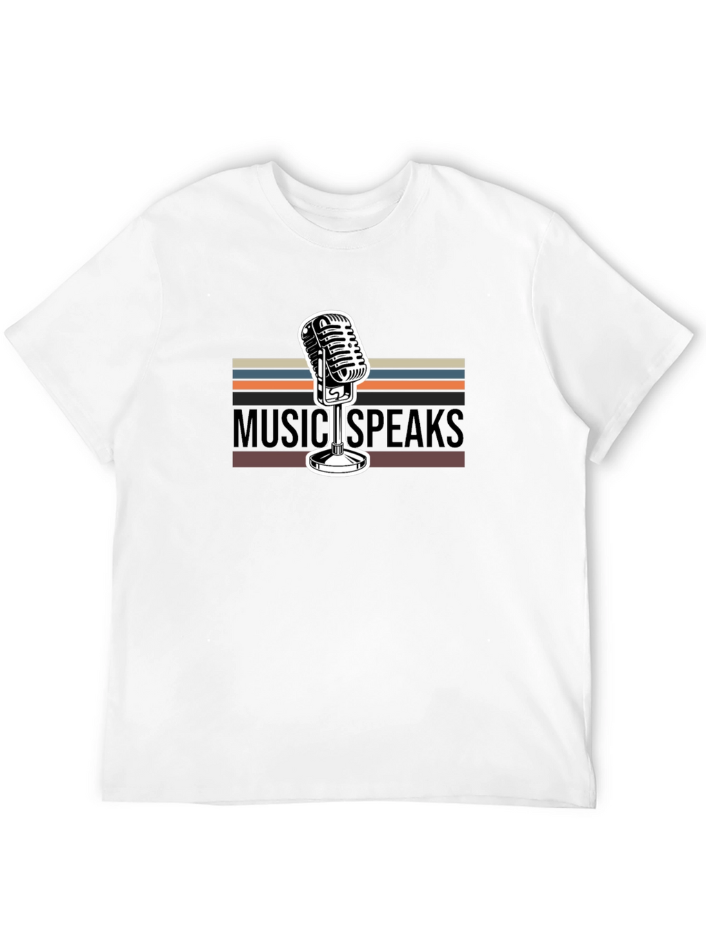 Music Speaks Graphic Tee - Retro Style