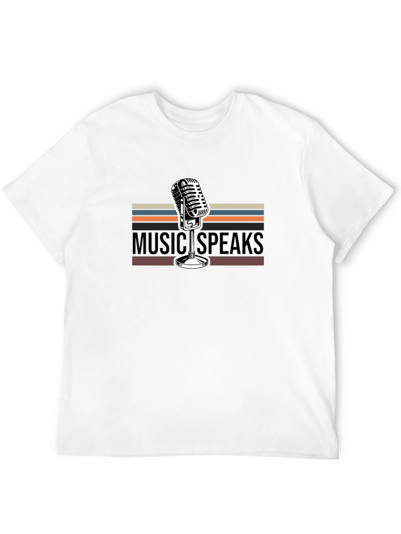 Music Speaks Graphic Tee - Retro Style