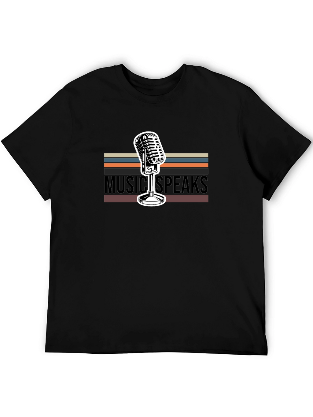 Music Speaks Graphic Tee - Retro Style