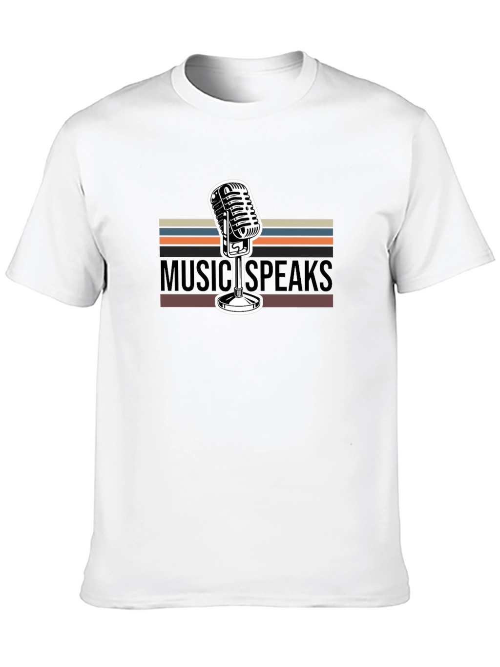 Music Speaks Graphic Tee - Retro Style