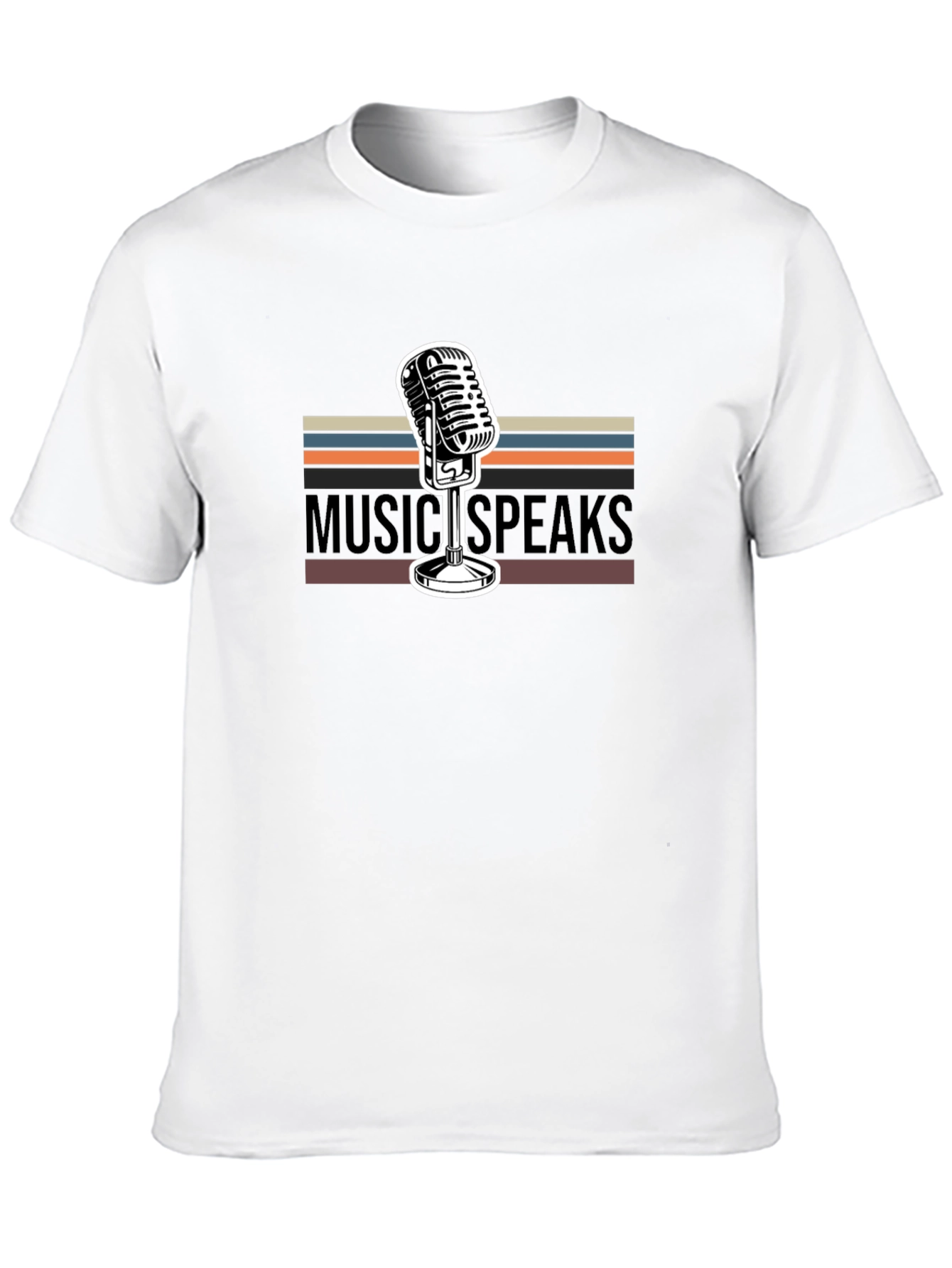 Music Speaks Graphic Tee - Retro Style