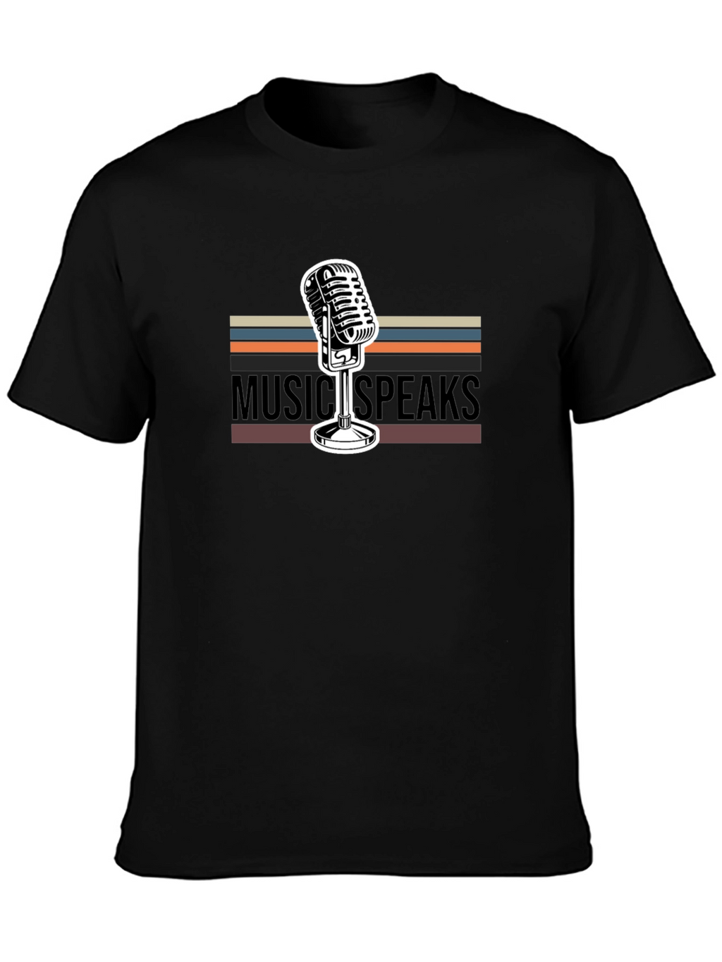 Music Speaks Graphic Tee - Retro Style