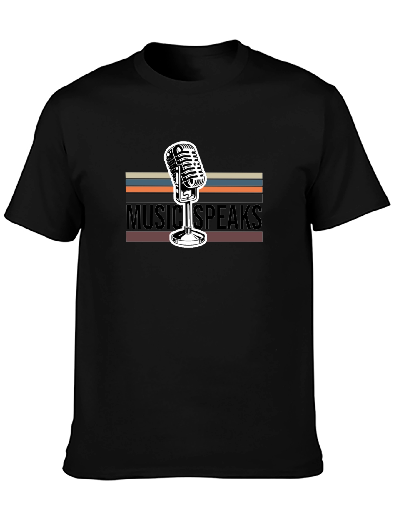 Music Speaks Graphic Tee - Retro Style