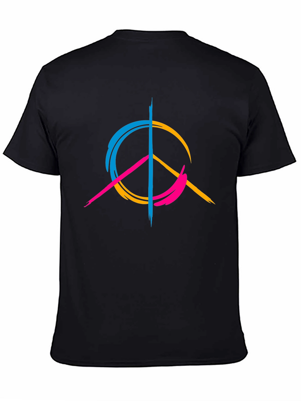 Peace Sign Graphic Tee - Modern Design Casual Wear