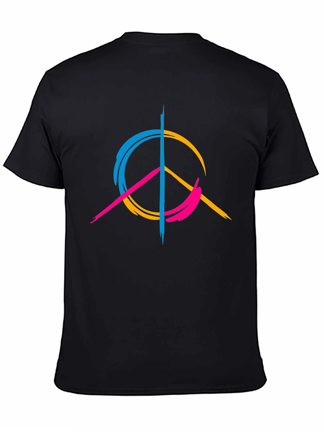 Peace Sign Graphic Tee - Modern Design Casual Wear