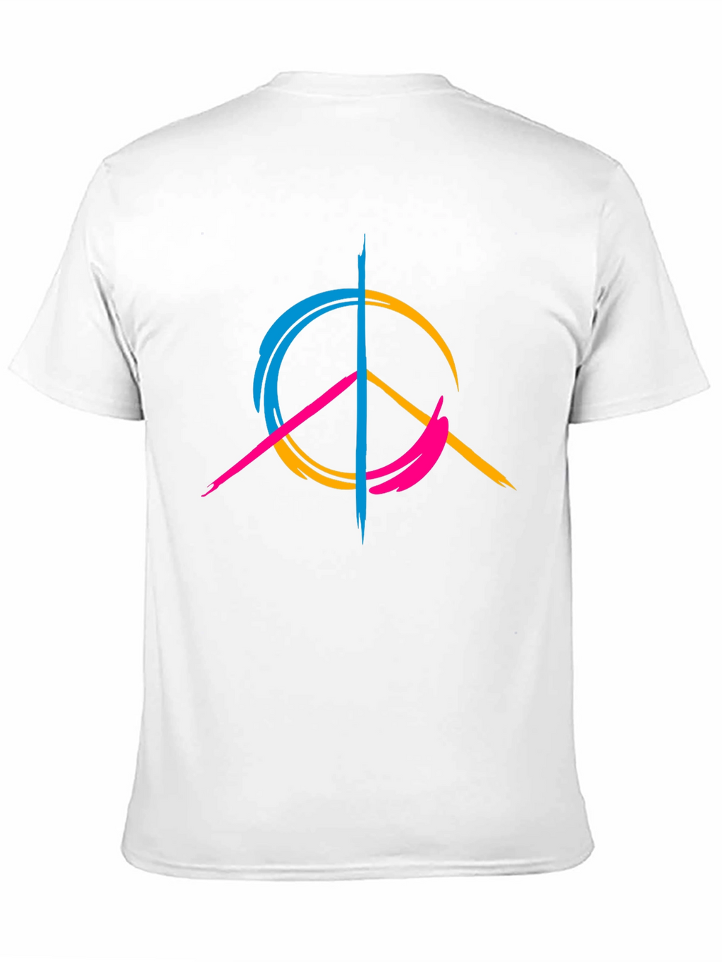 Peace Sign Graphic Tee - Modern Design Casual Wear