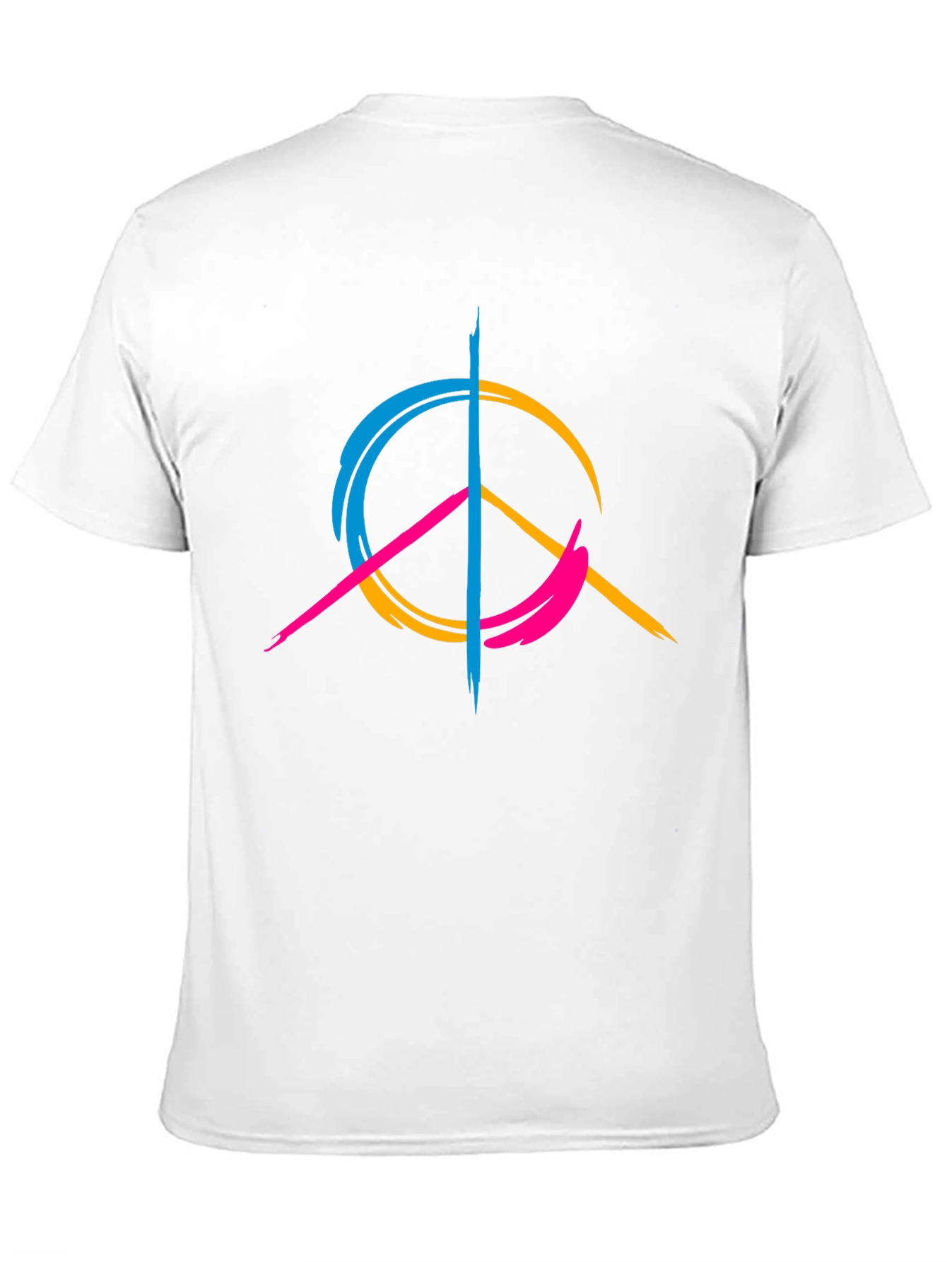 Peace Sign Graphic Tee - Modern Design Casual Wear