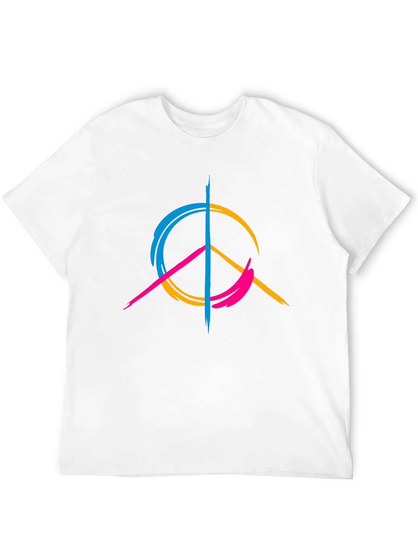 Peace Sign Graphic Tee - Modern Design Casual Wear