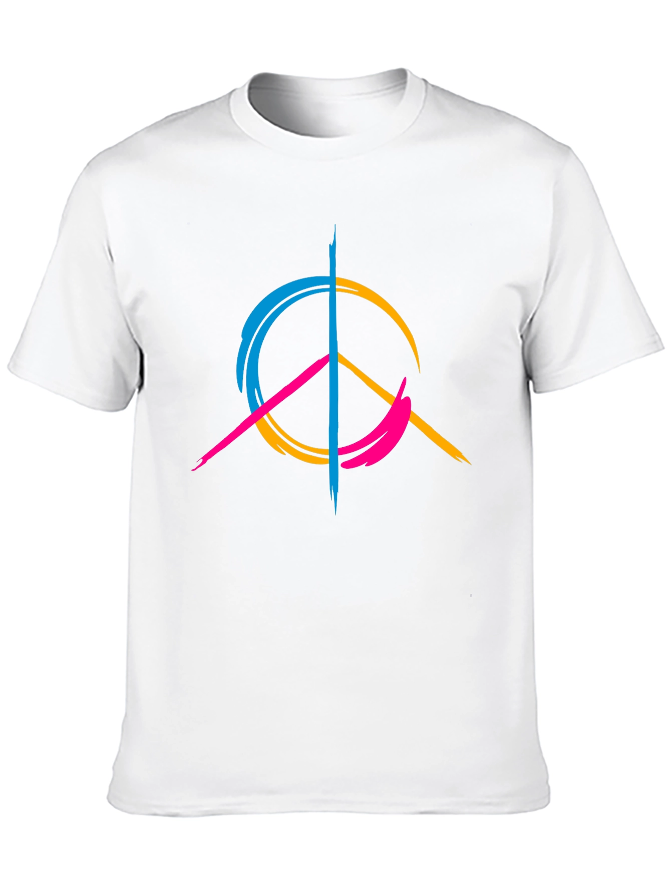 Peace Sign Graphic Tee - Modern Design Casual Wear