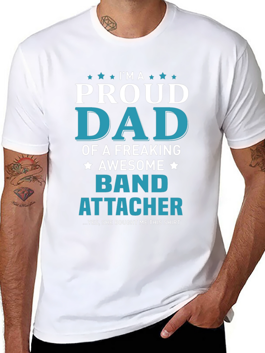 Proud Dad of a Band Attacher T-Shirt