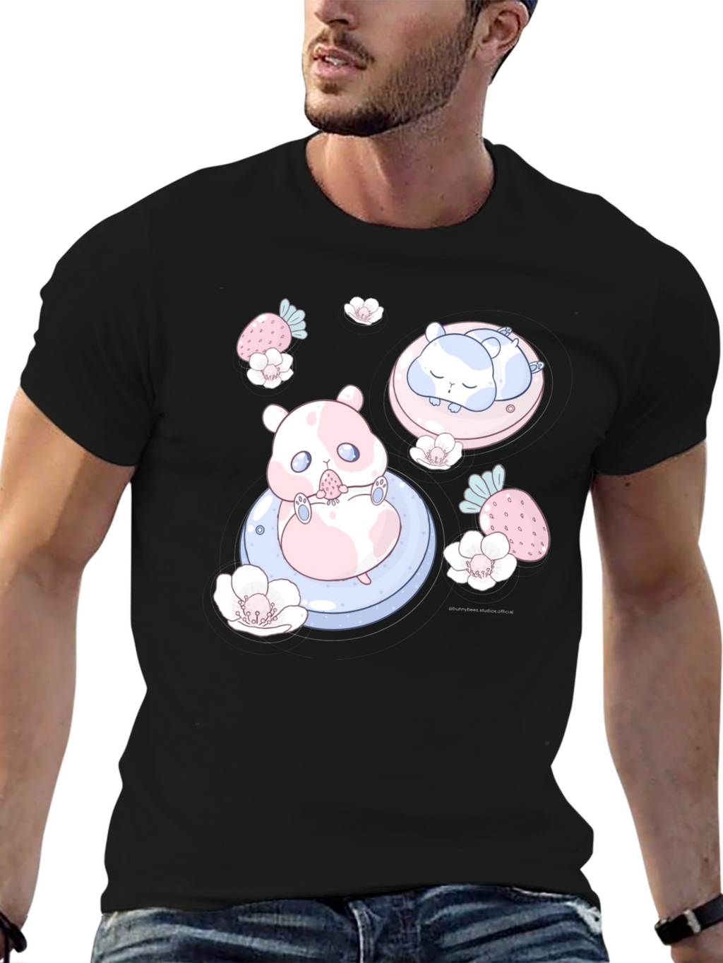 Cute Hamster Graphic Tee - Kawaii Style