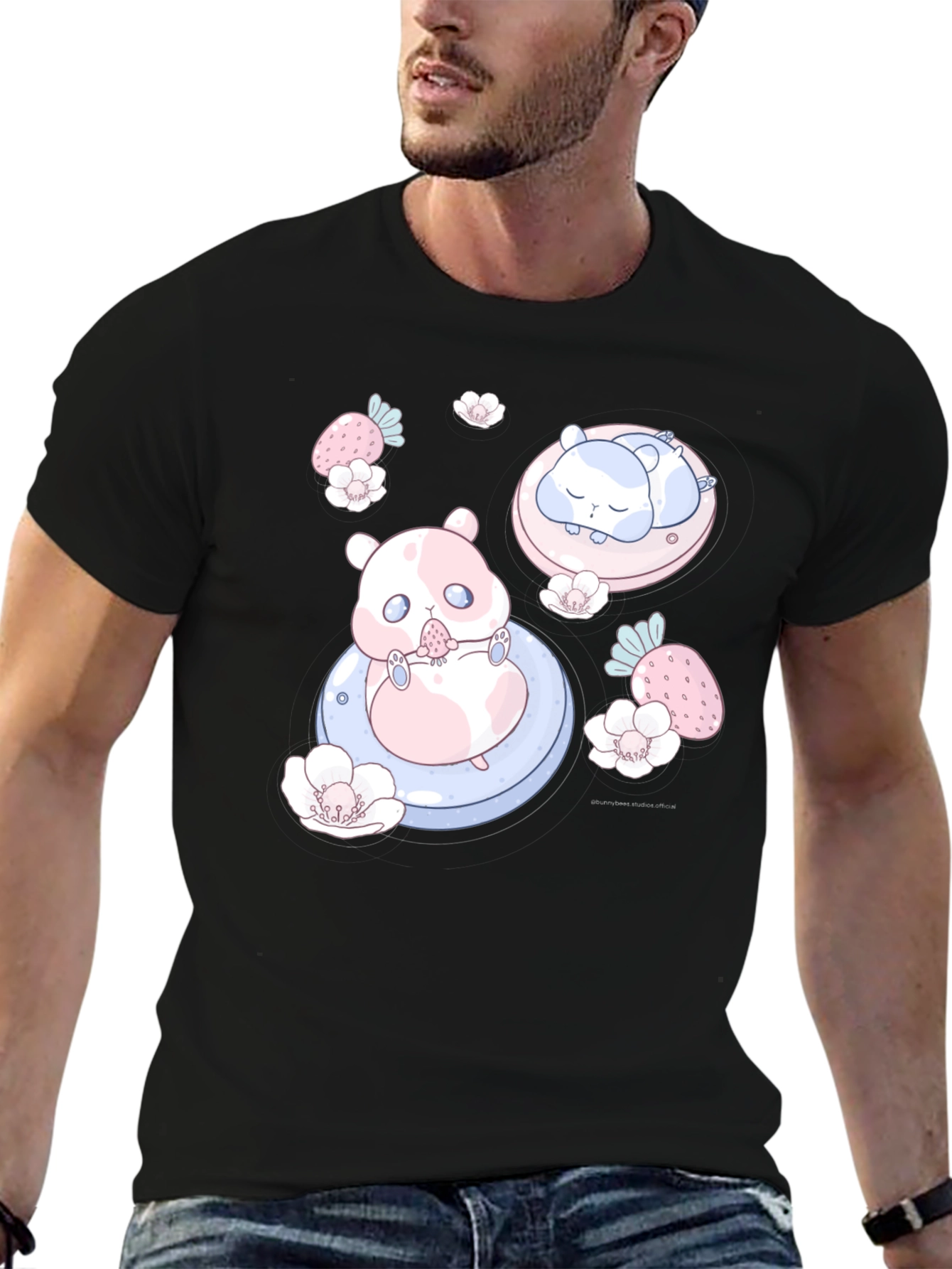 Cute Hamster Graphic Tee - Kawaii Style