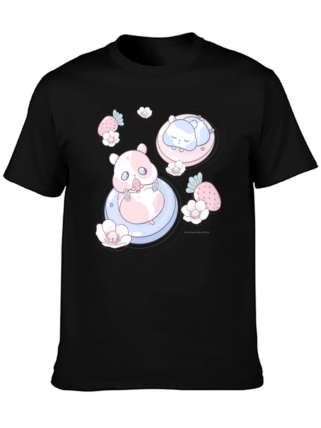 Cute Hamster Graphic Tee - Kawaii Style