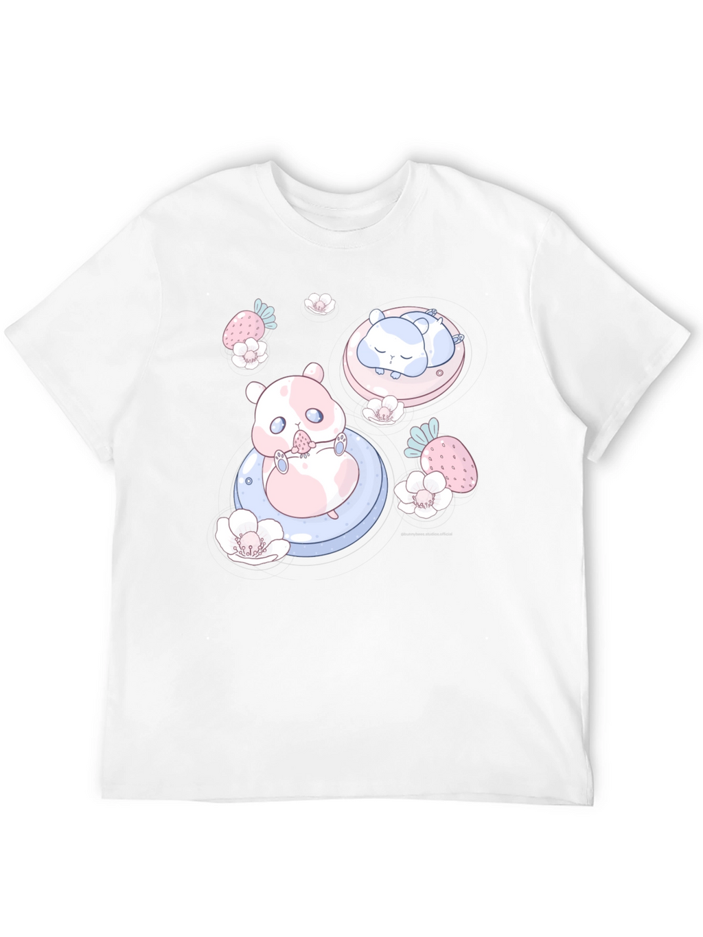 Cute Hamster Graphic Tee - Kawaii Style