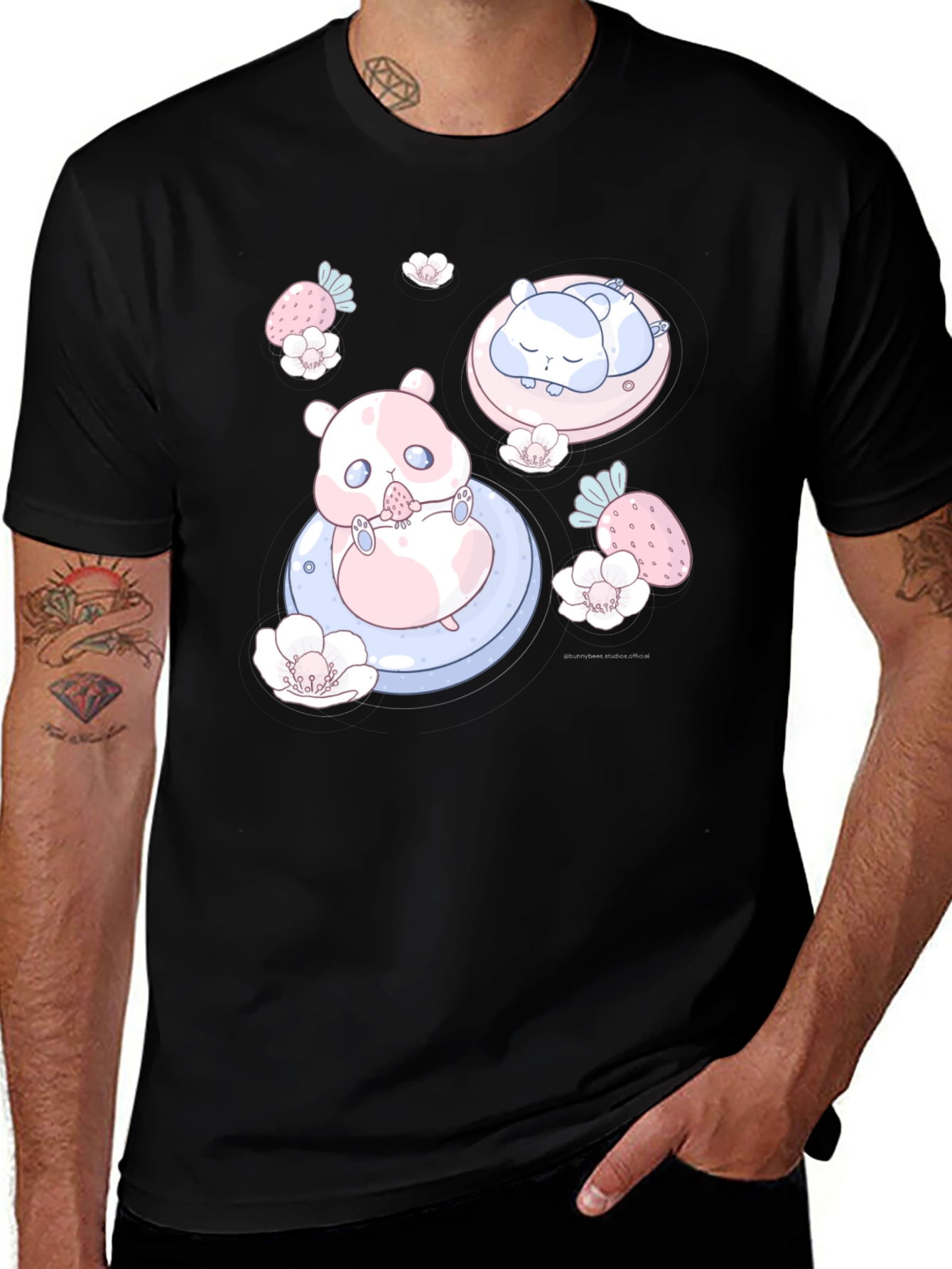 Cute Hamster Graphic Tee - Kawaii Style