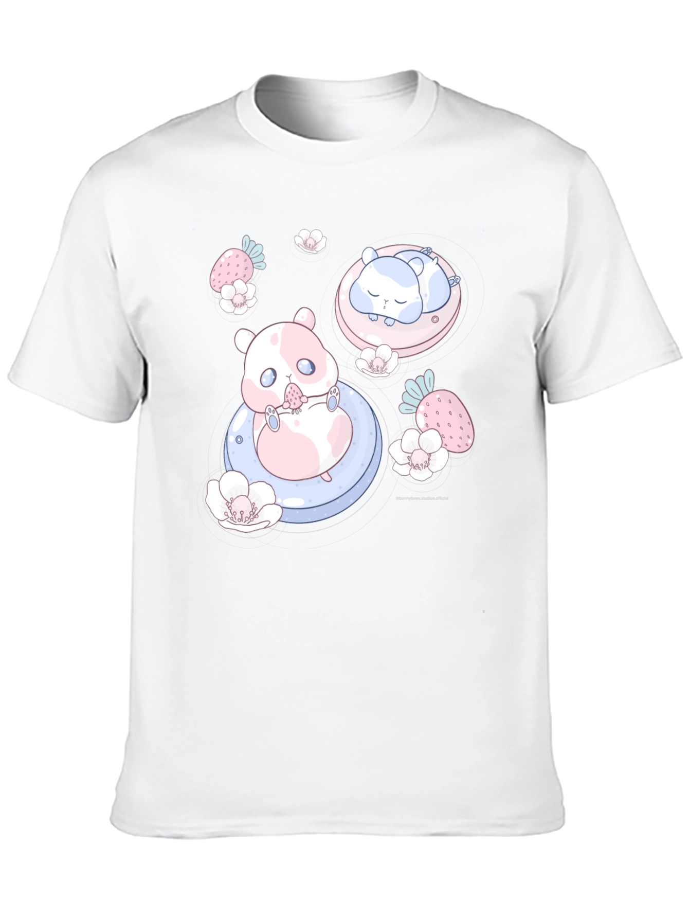 Cute Hamster Graphic Tee - Kawaii Style