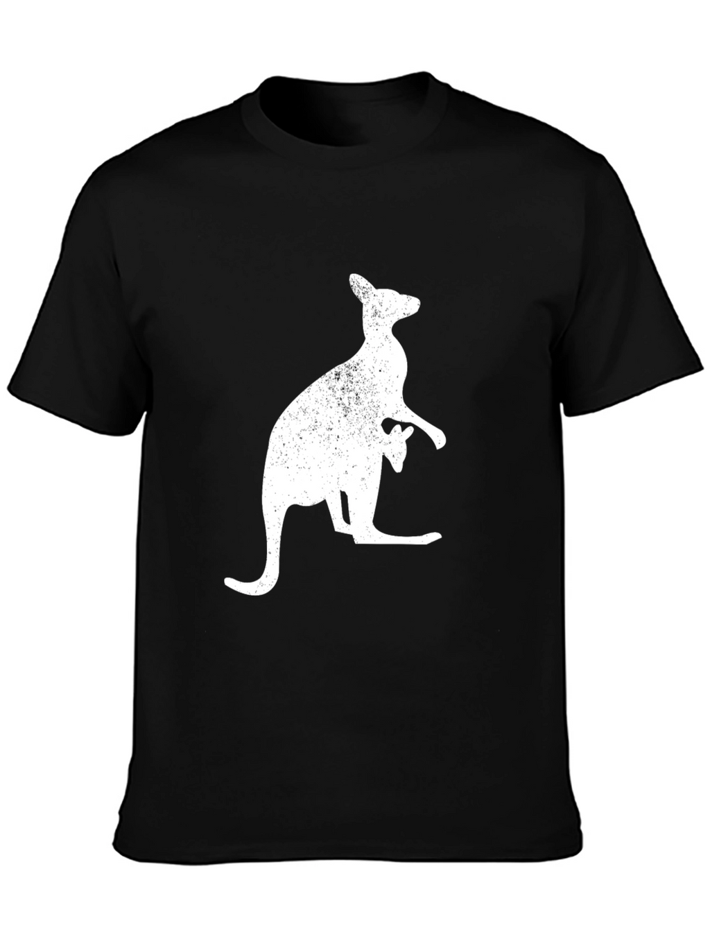 Kangaroo Graphic T-Shirt - Black