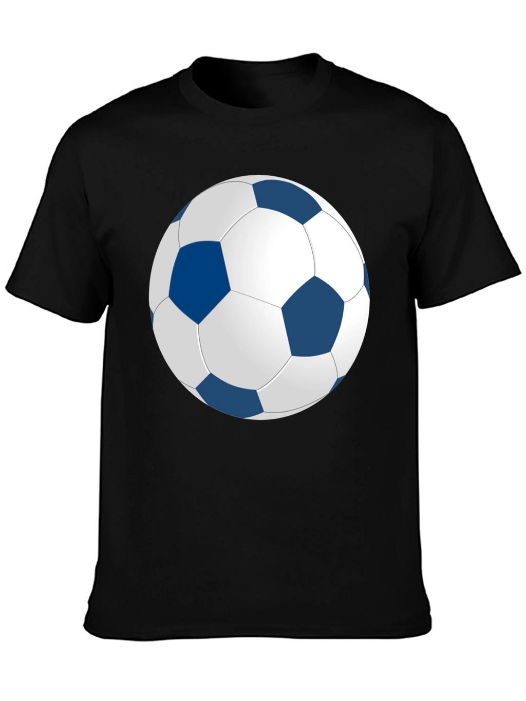 Soccer Ball Graphic Black T-Shirt
