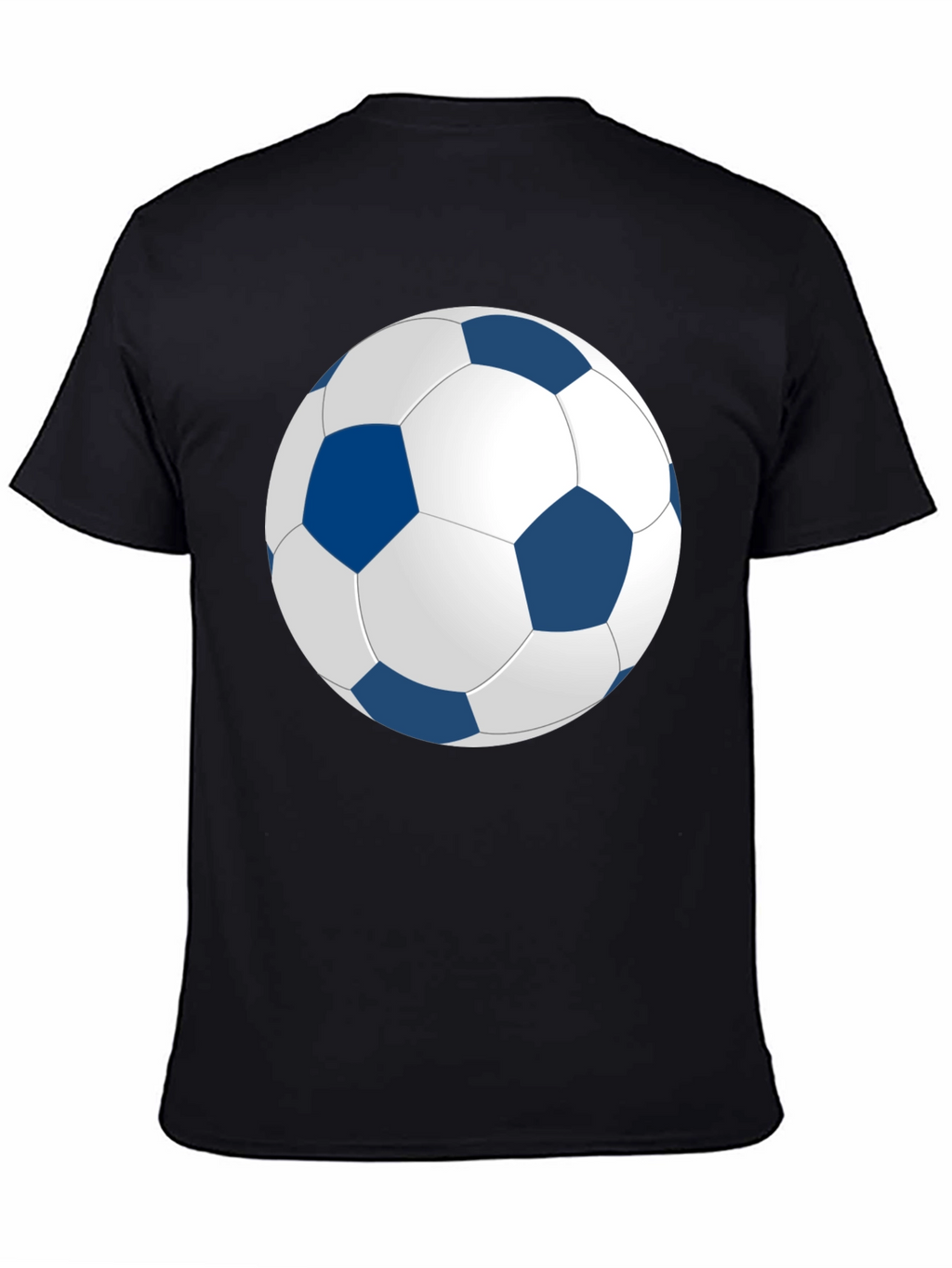 Soccer Ball Graphic Black T-Shirt