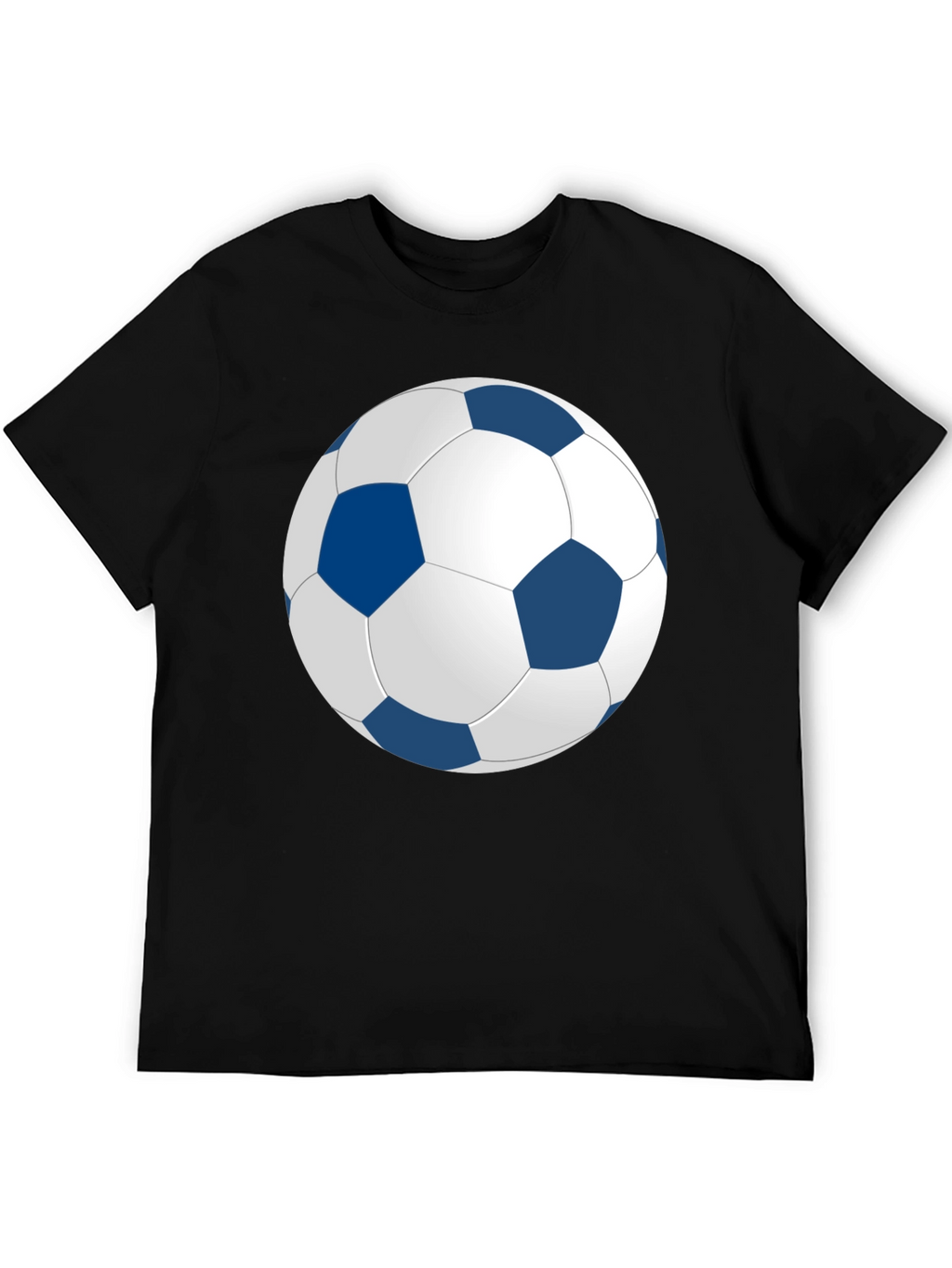 Soccer Ball Graphic Black T-Shirt