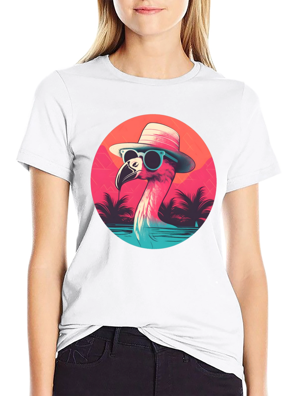 Cool Flamingo Graphic Tee
