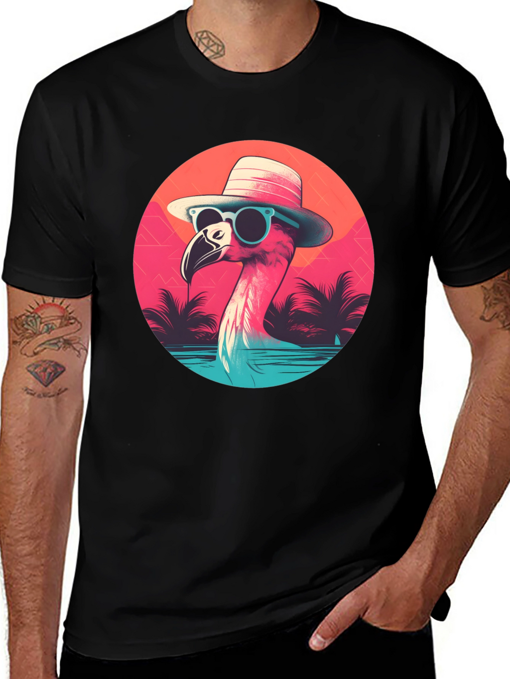 Cool Flamingo Graphic Tee