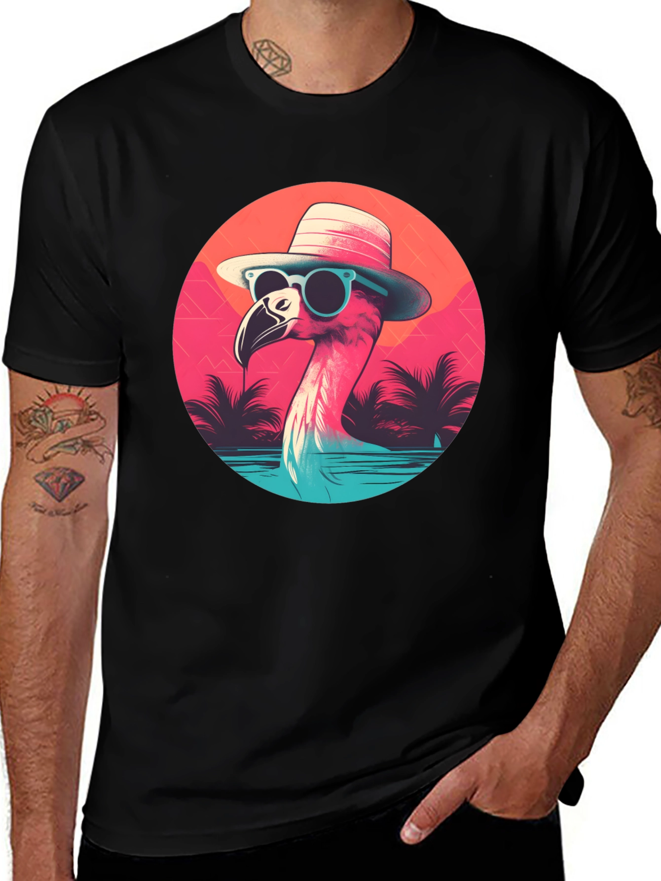 Cool Flamingo Graphic Tee
