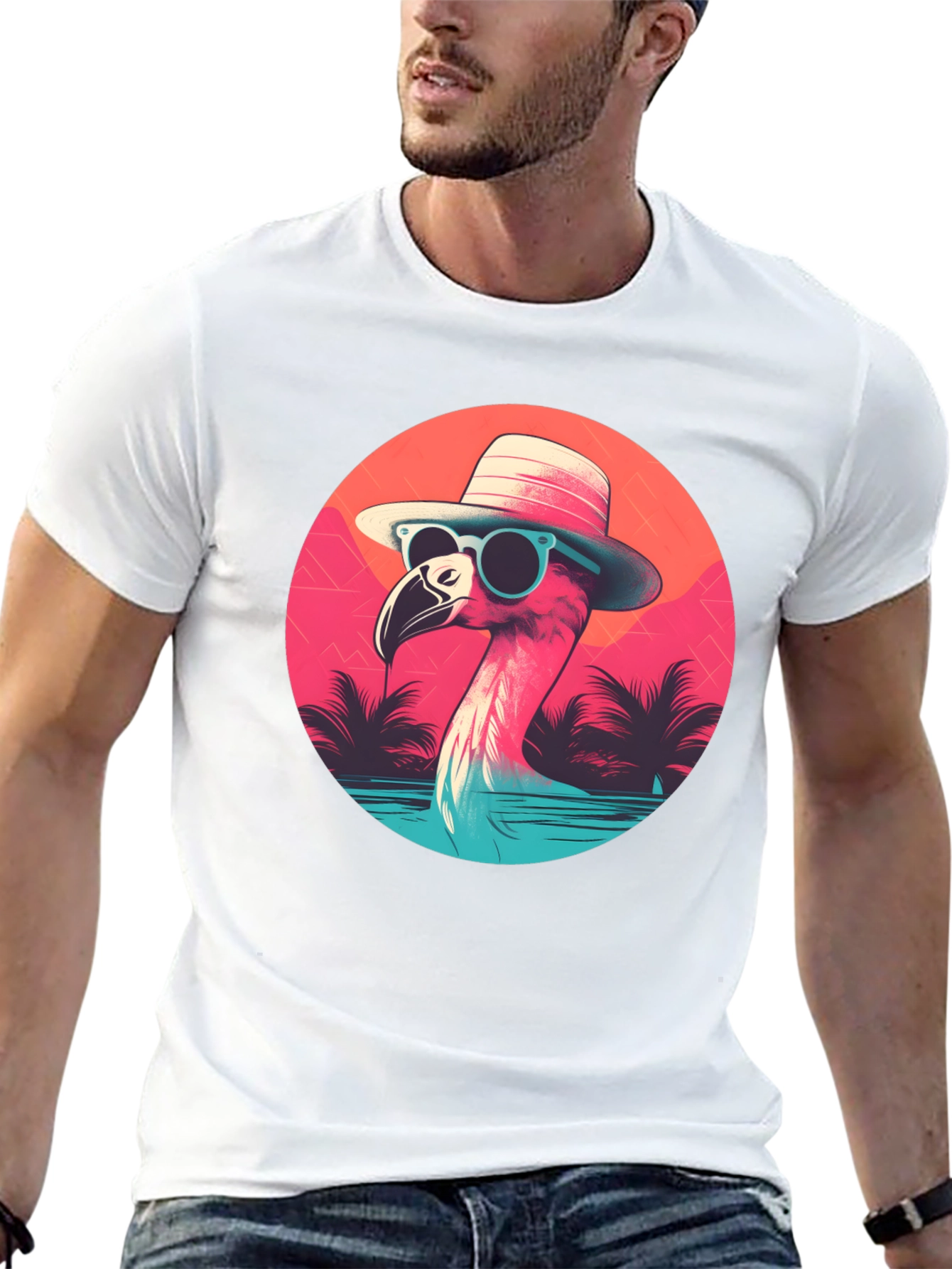 Cool Flamingo Graphic Tee