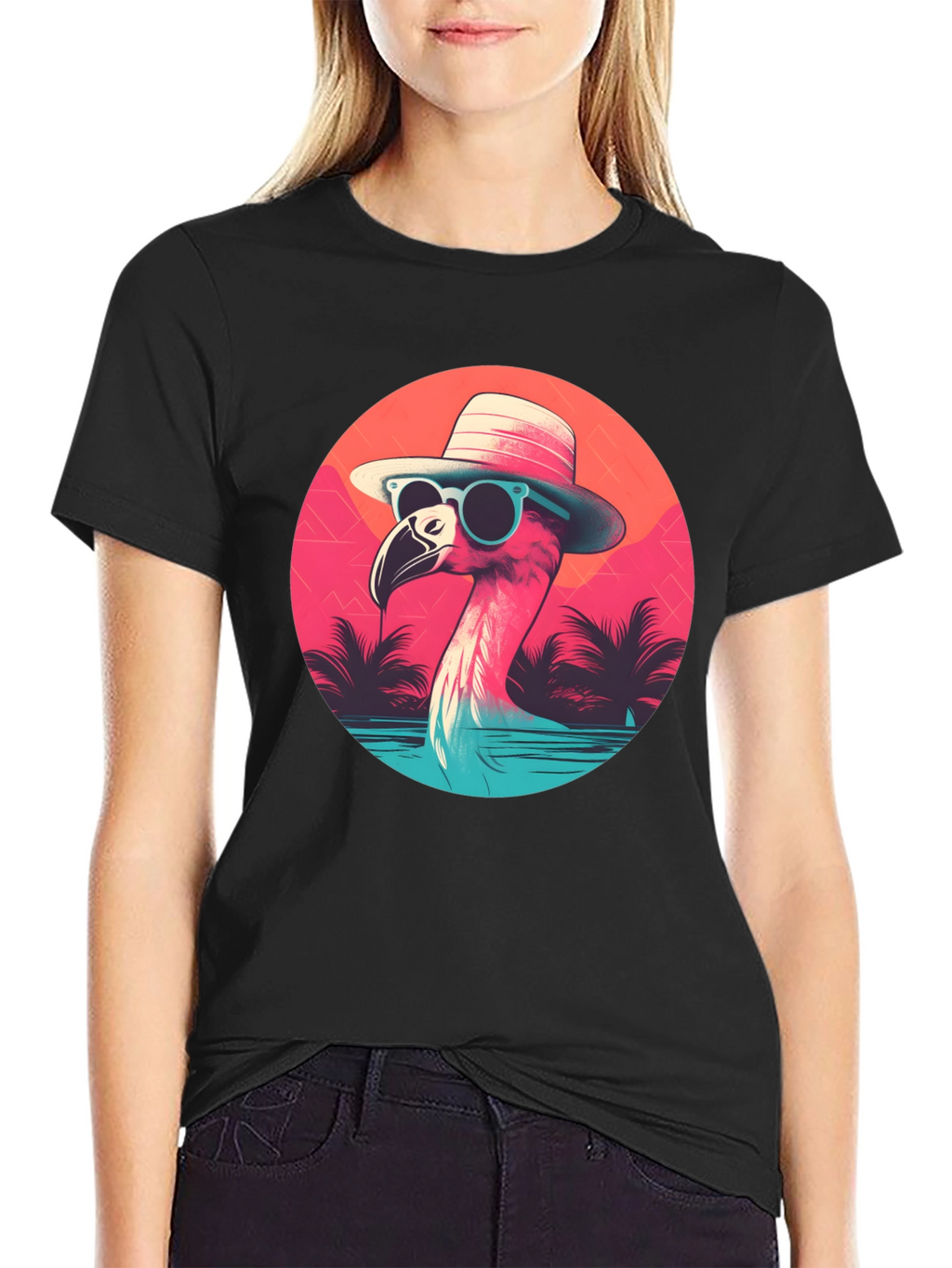 Cool Flamingo Graphic Tee